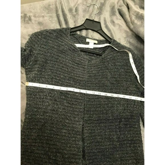 Loft outlet by Anne Taylor Petite grey cardigan XPS, open front EUC - Picture 6 of 8